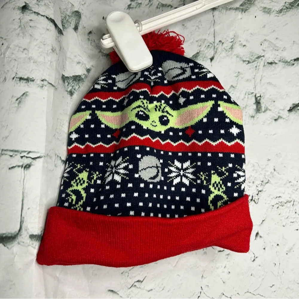Star Wars Grogu Beanie With Pom Pom - Picture 6 of 7